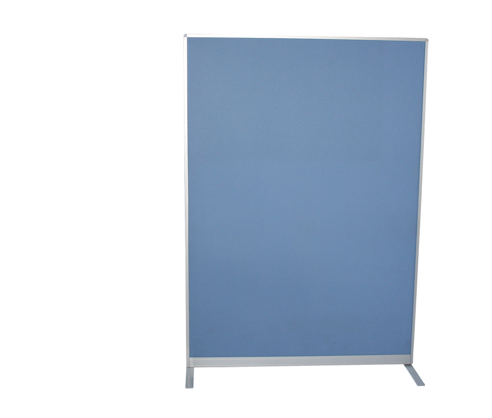 Trennwand - 130 x 80 cm - Rahmenteile: Aluminium - akustisch wirksam