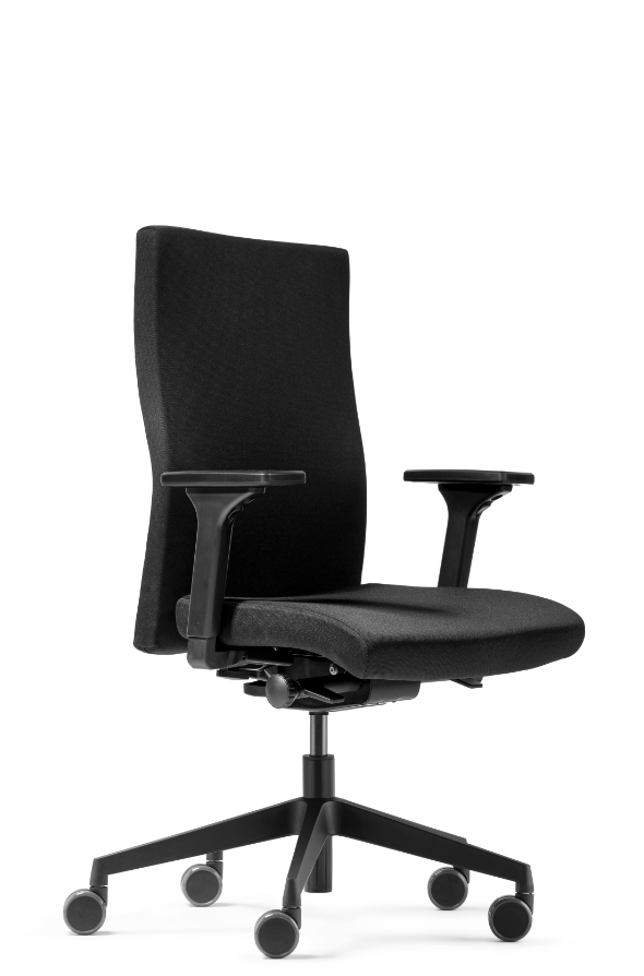 Testsieger 09/2021 - Dauphin - Bürostuhl 9248 mit hoher Rückenlehne - integrierter Lumbalstütze