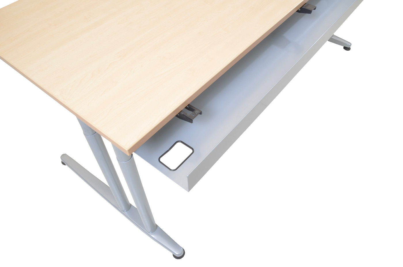 Schreibtisch - 180 cm - C-Fuß Gestell - Ahorn - Schärf