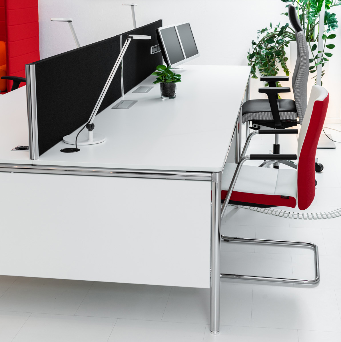 Bosse - Systemtisch S-Desk Kombination - B: 160 x T: 160 x H: 80 cm - weiß