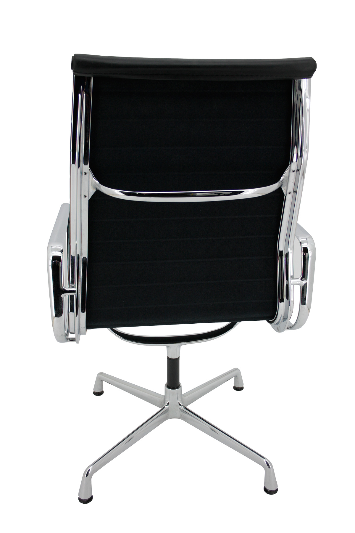 Alu-Chair EA 119 - Ray & Charles Eames - drehbar - Leder schwarz