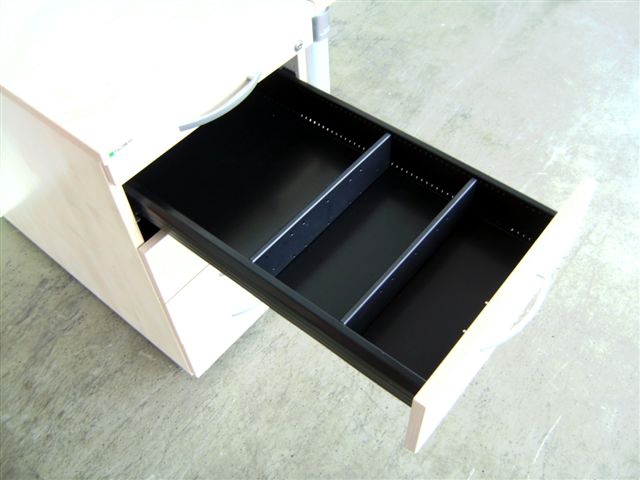 Schreibtisch - 160 cm - mit Standcontainer - Ahorn - Palmberg
