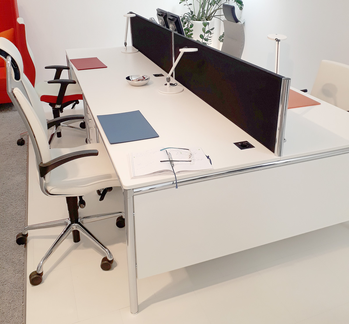 Bosse - Systemtisch S-Desk Kombination - B: 160 x T: 160 x H: 80 cm - weiß