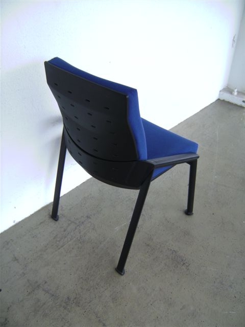 Besucherstuhl Liberty - blau/schwarz - Sitag