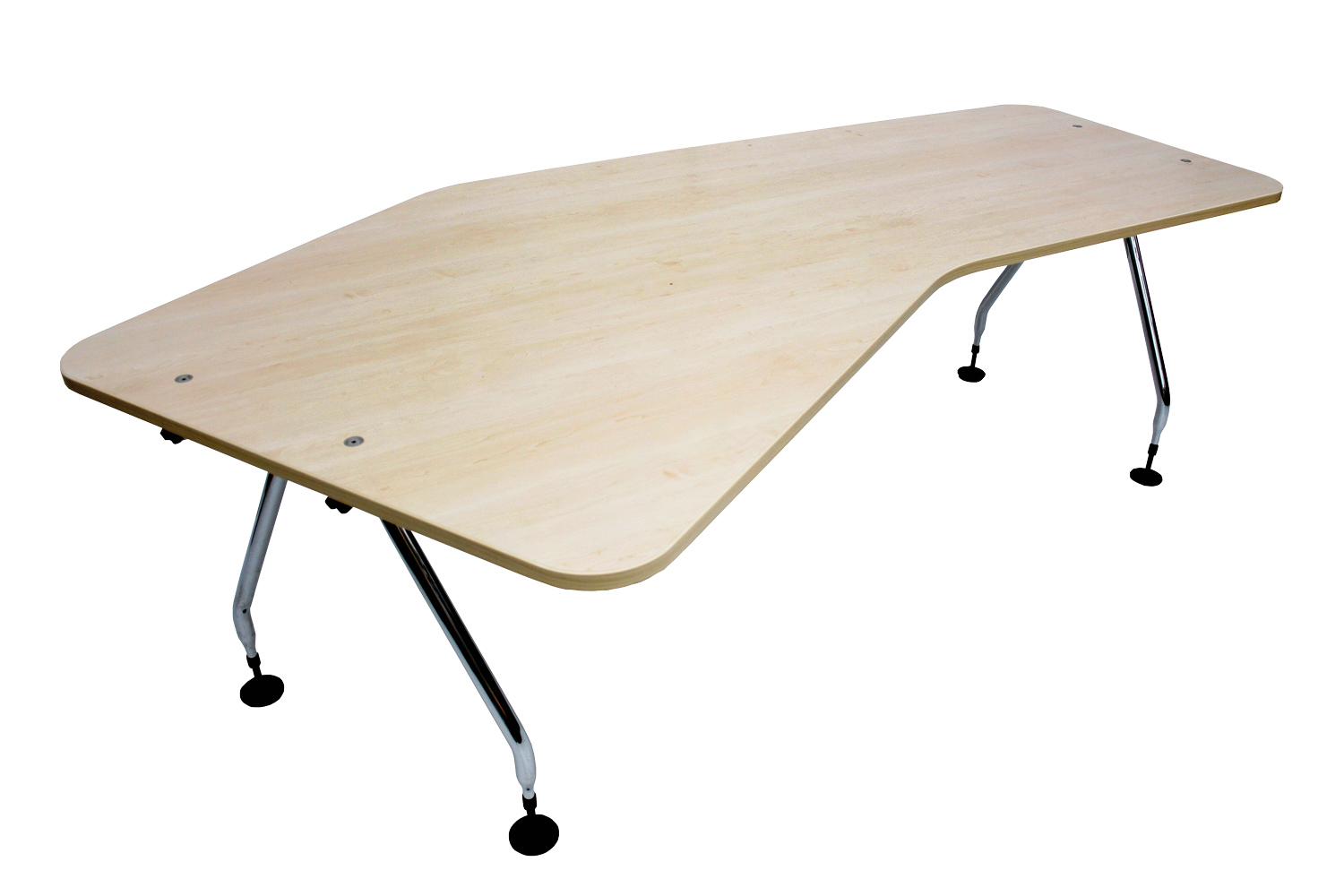 Winkelschreibtisch Vitra AdHoc, ahorn, chrom