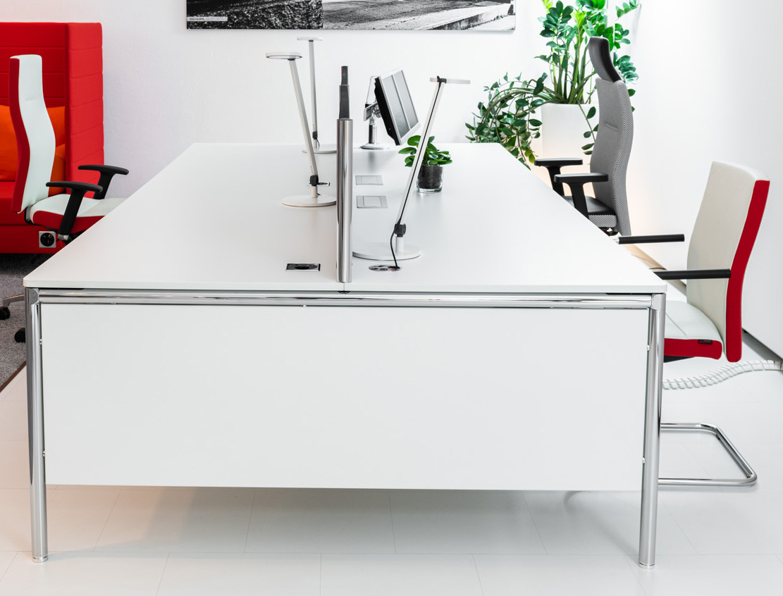 Bosse - Systemtisch S-Desk Kombination - B: 160 x T: 160 x H: 80 cm - weiß