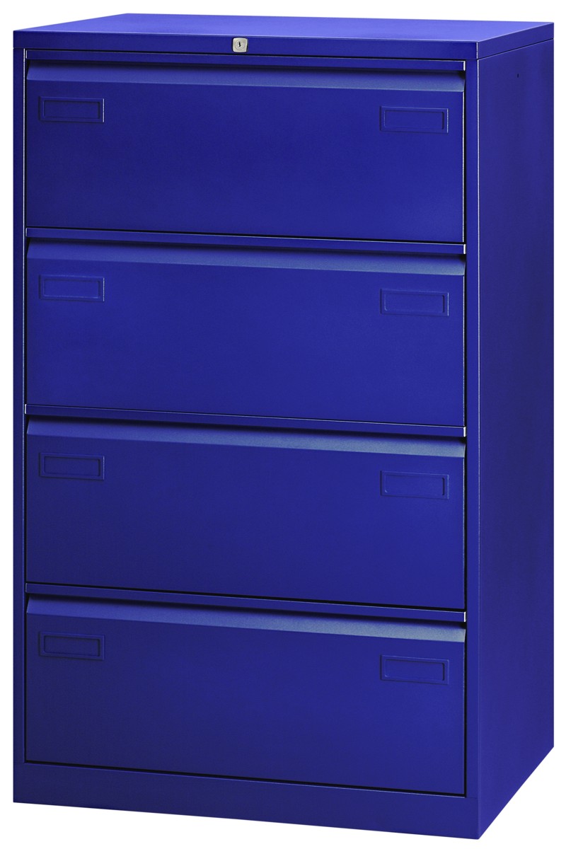 Hängeregistraturschrank Light mit Griffleiste, doppelbahnig, 4 HR-Schubladen, DIN A4-Copy