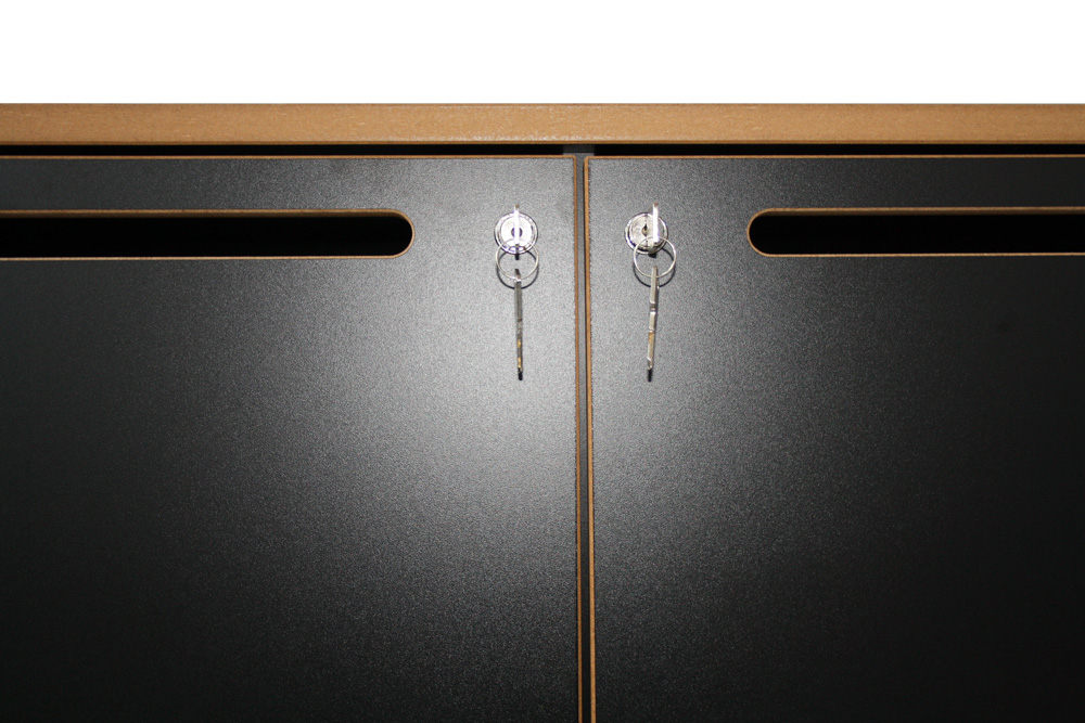 Postschrank / Wertfachschrank Archivar, schwarz, Reinhard