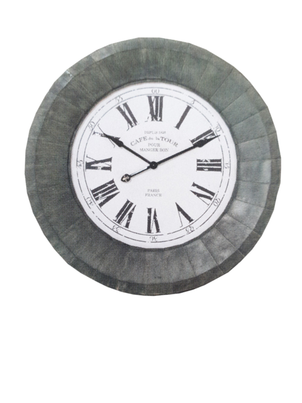 Kare Design - Wanduhr Paris Iron - 117 x 117 x 12 cm - Wandhalterung