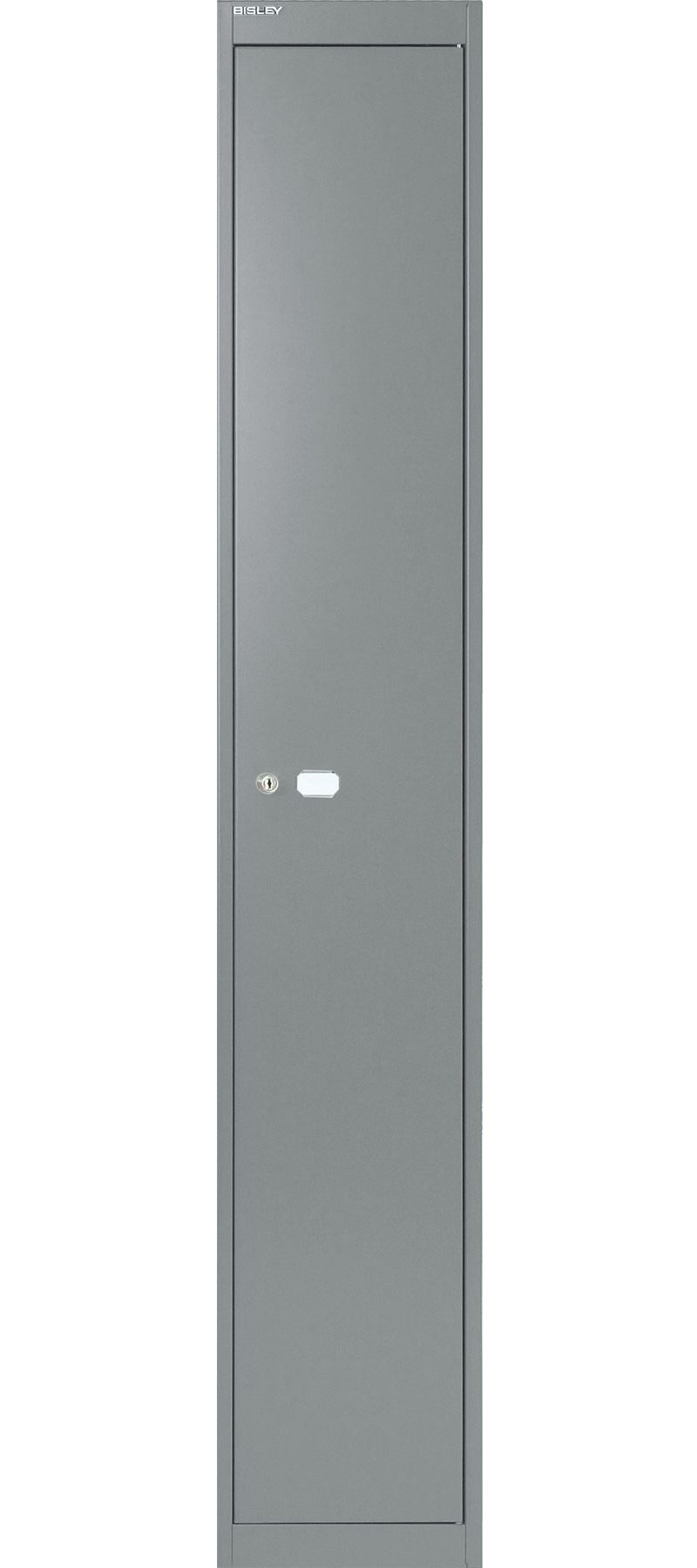 Bisley Office Garderobenschrank CLK181307, 1 Hutfachboden, stahlsilber glatt lackiert