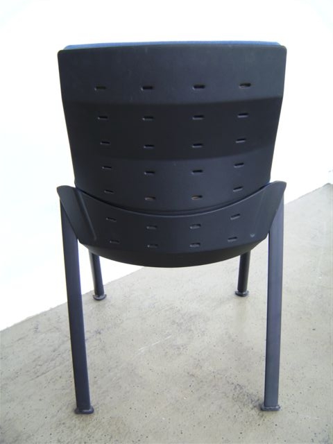 Besucherstuhl Liberty - blau/schwarz - Sitag