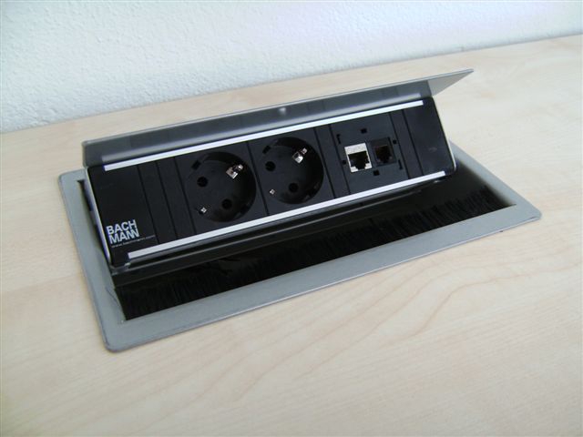 Schreibtisch - 160 cm - mit Standcontainer - Ahorn - Palmberg
