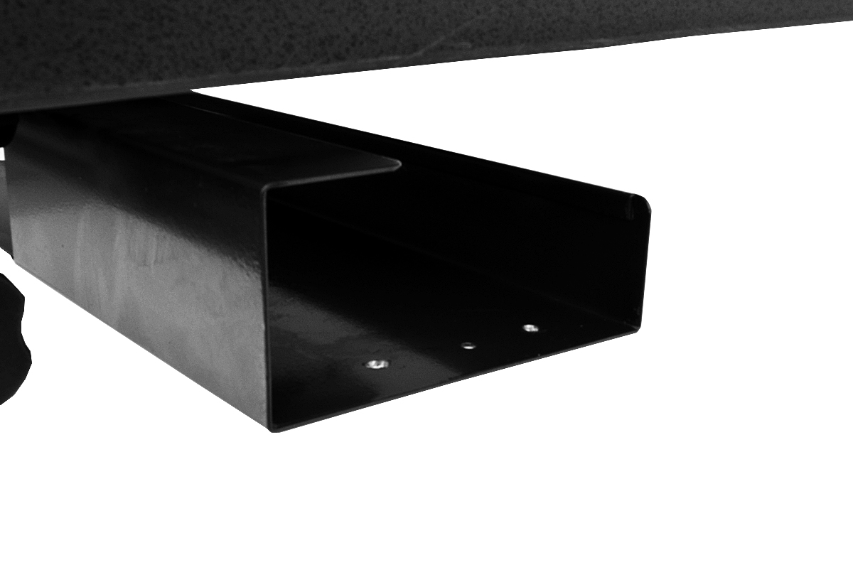 Schreibtisch - 200 cm - Cockpitform - weißgrau - Schärf