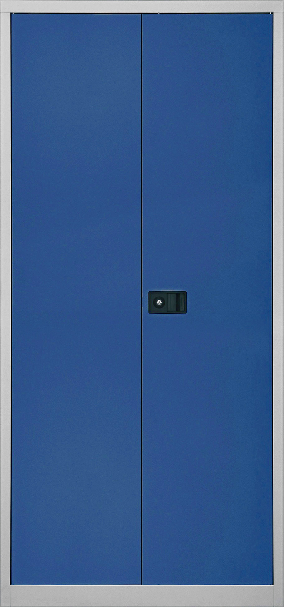 Bisley Flügeltürenschrank Universal E782A04505, 5 Ordnerhöhen, lichtgrau/oxfordblau