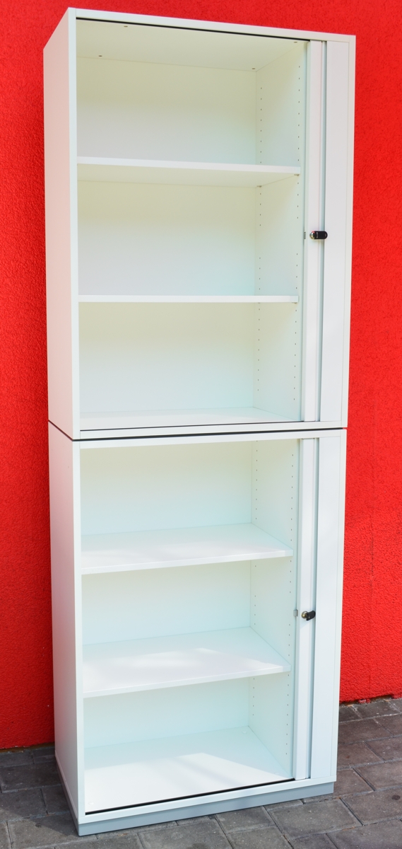 Aktenschrank endless 6 OH - weiß - mit Querrolladen - fm