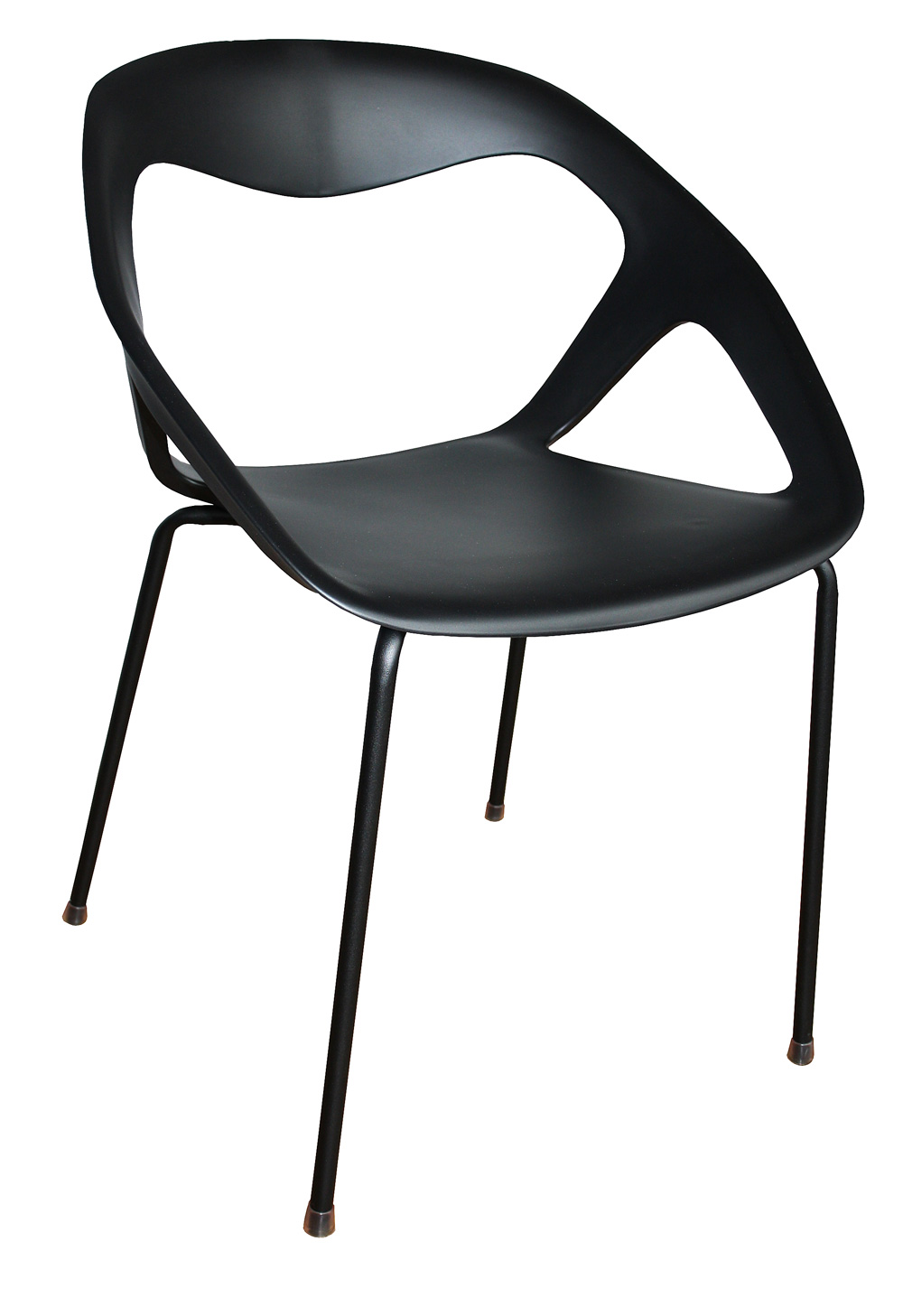 Besucherstuhl Bilbao - schwarz - Softline - stapelbar