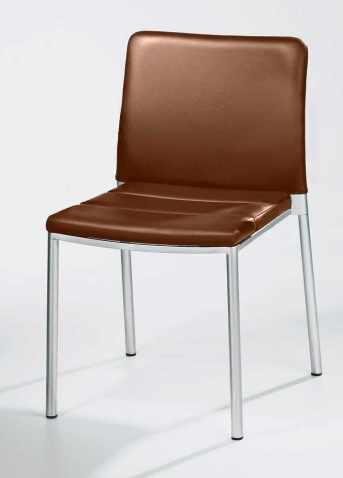 Besucherstuhl Eterno - Leder Marone - Siqnatop