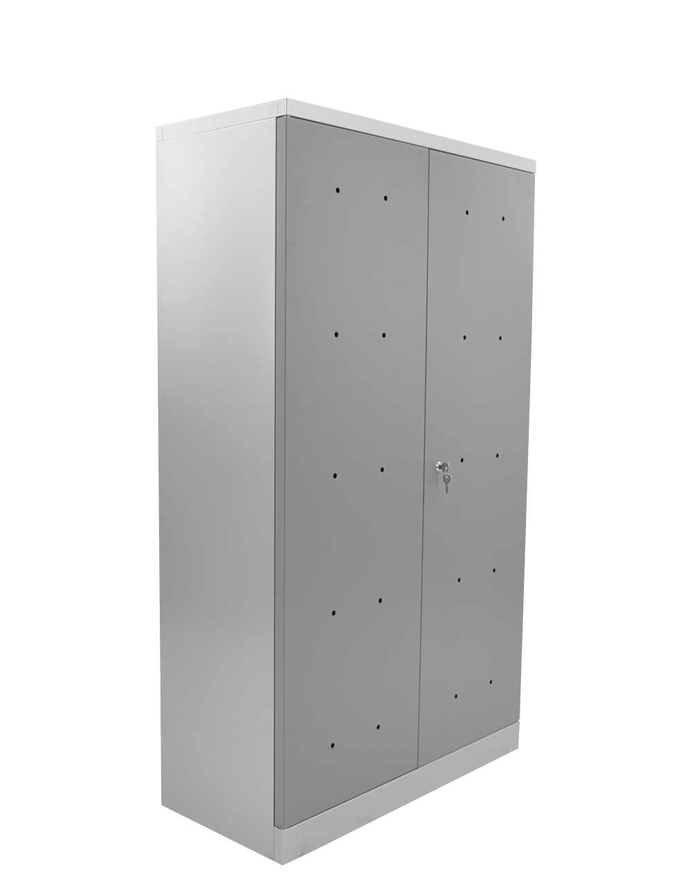 Metallschrank 4-OH - anthrazit/alusilber - abschließbar - fertig montiert