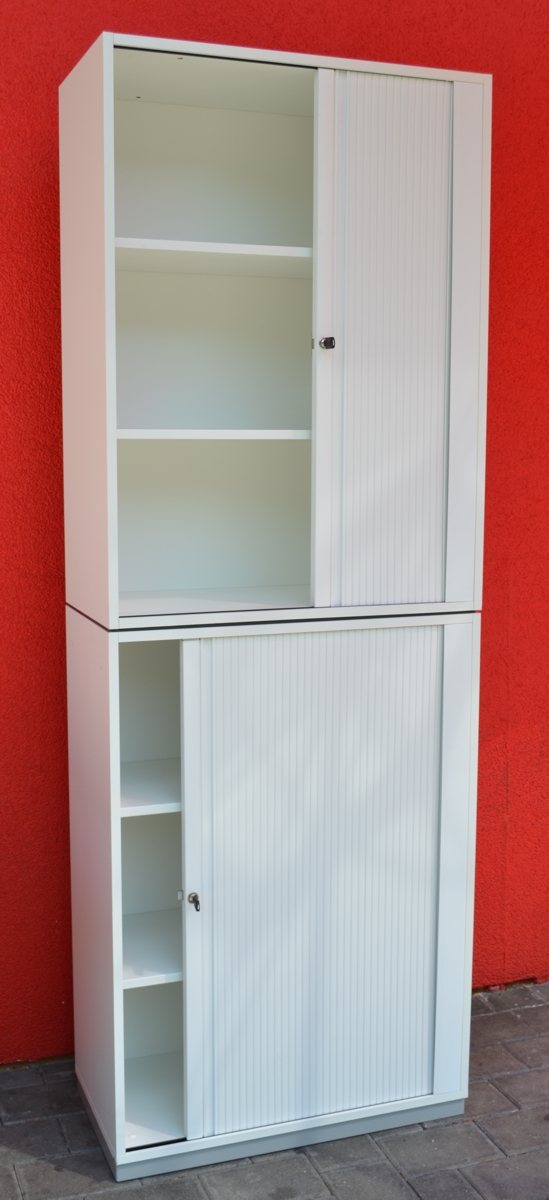 Aktenschrank endless 6 OH - weiß - mit Querrolladen - fm