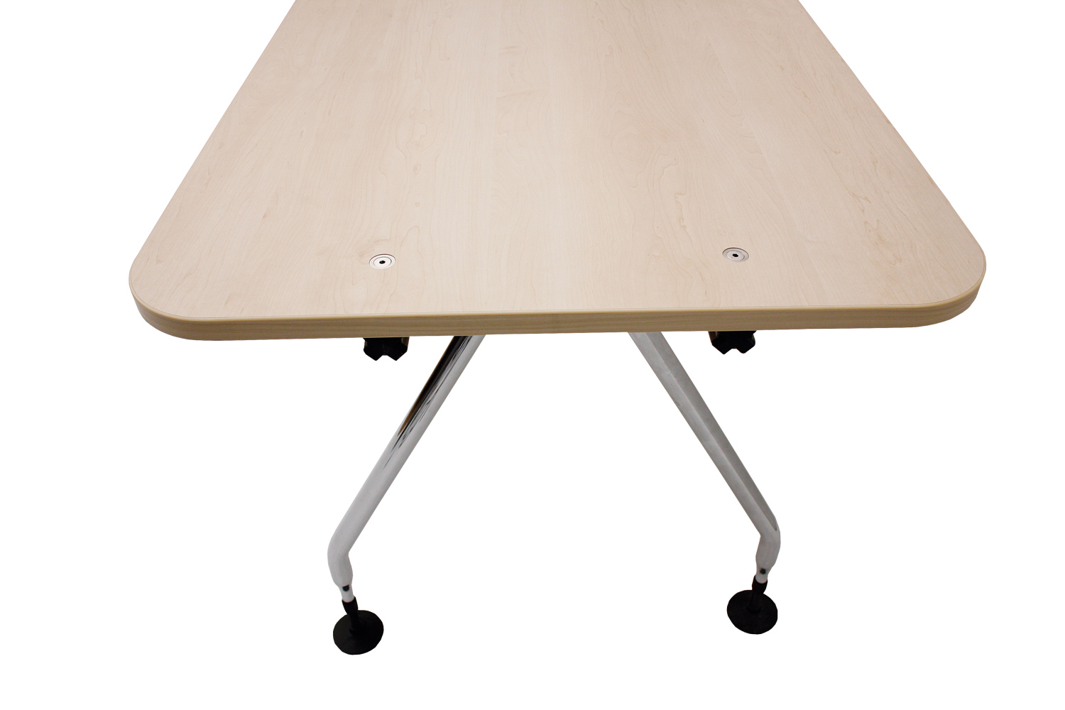 Winkelschreibtisch Vitra AdHoc, ahorn, chrom