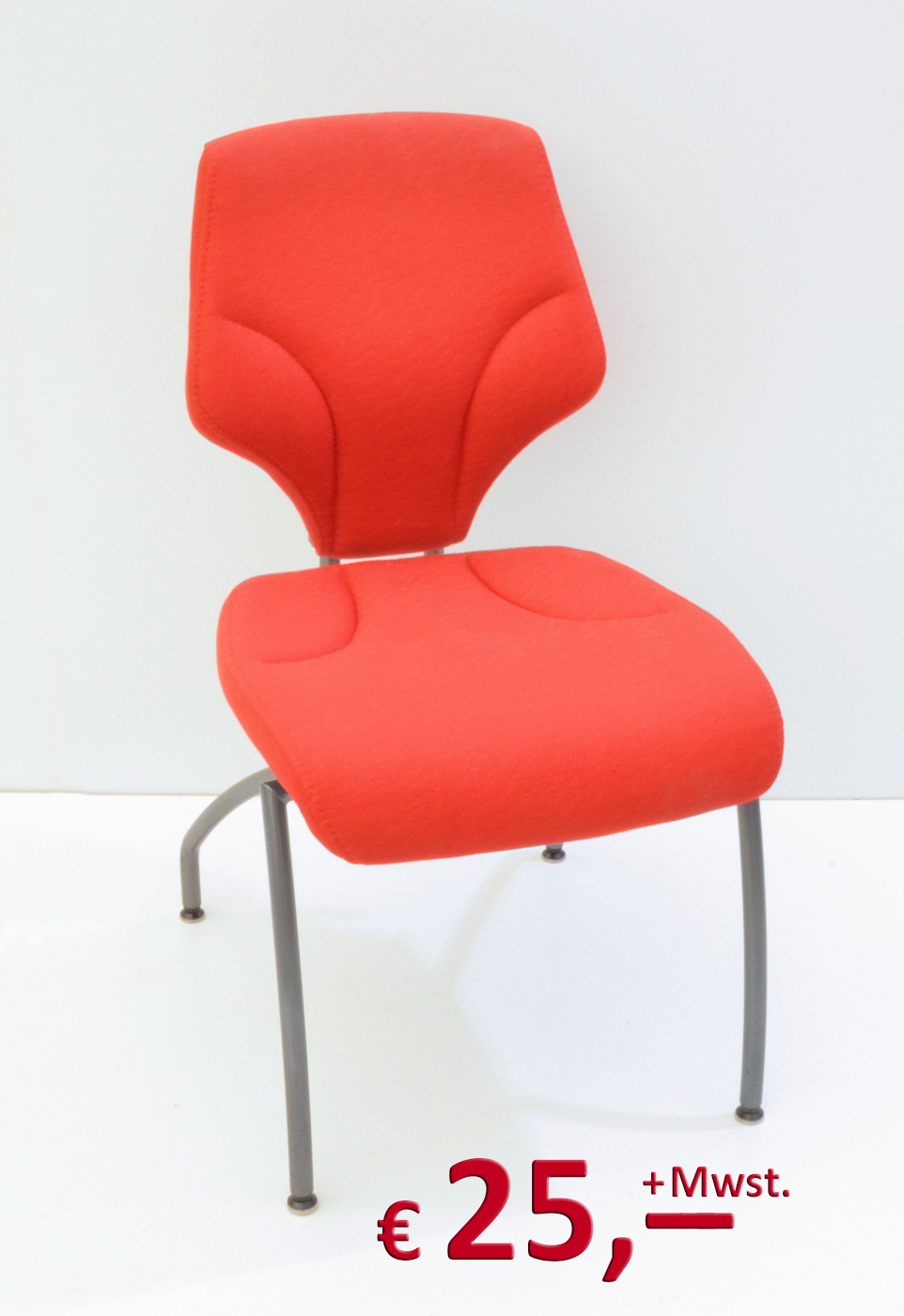 Giroflex 64-3204 Besucherstuhl - rot/anthrazit