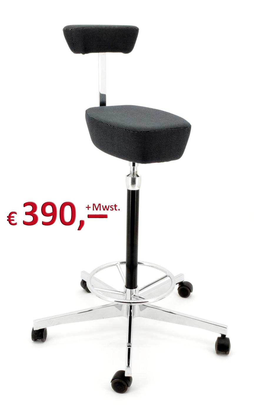Nelson Perch Drehhocker - anthrazit/grau - Vitra
