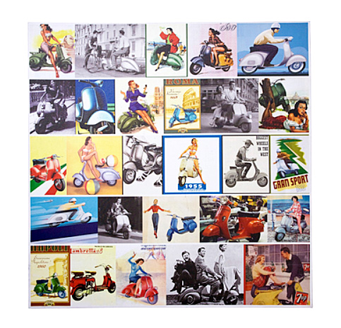 Kare Design - "Kunstdruck Motoretta" - Collage
