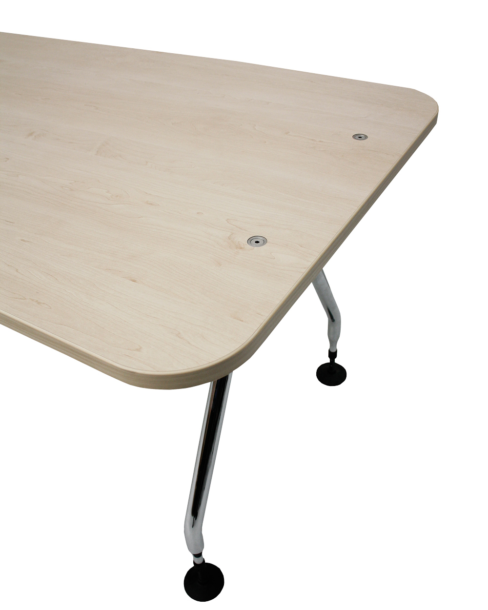 Winkelschreibtisch Vitra AdHoc, ahorn, chrom