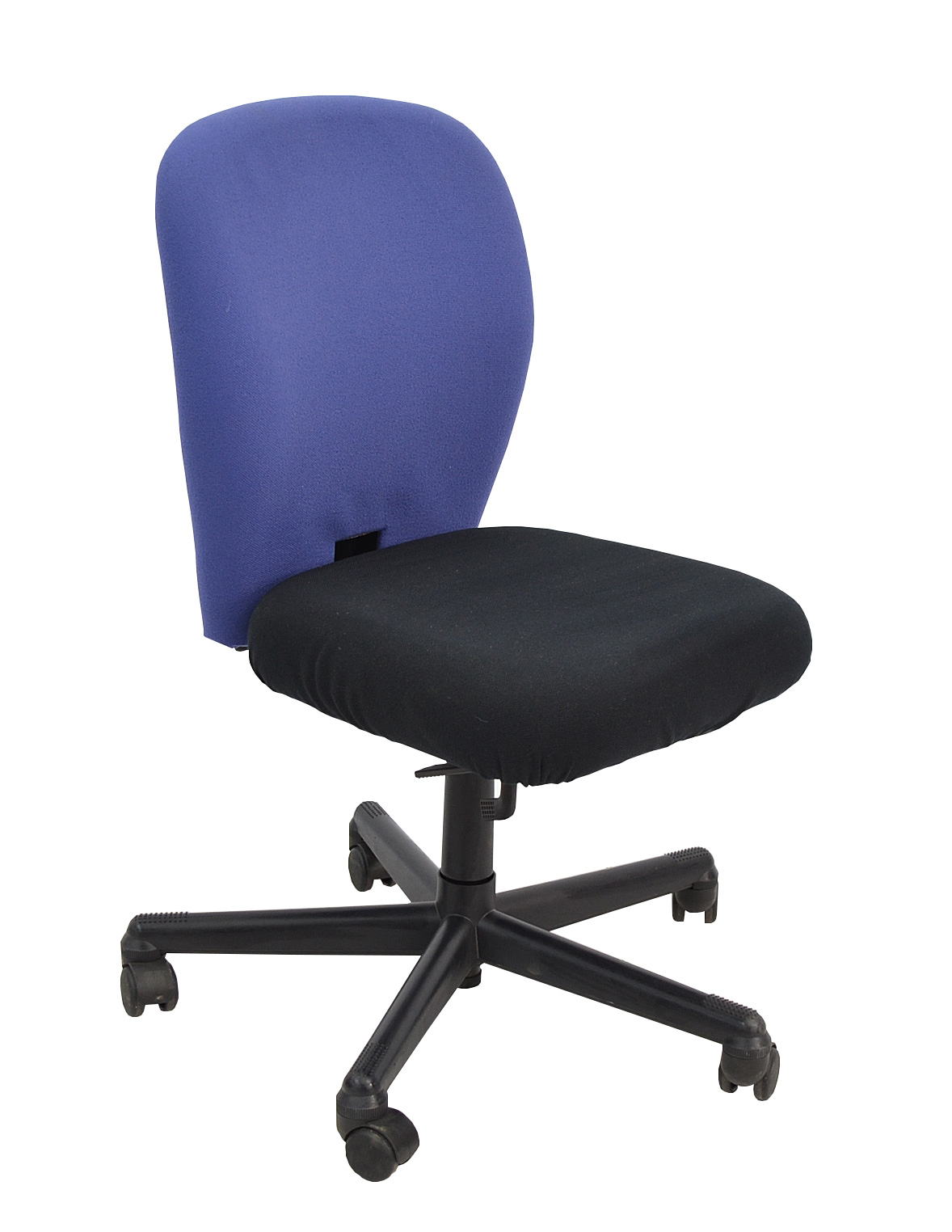 Vitra - Bürostuhl - Sitzfläche: schwarz - Rückenlehne: blau - Rückenlehne verstellbar