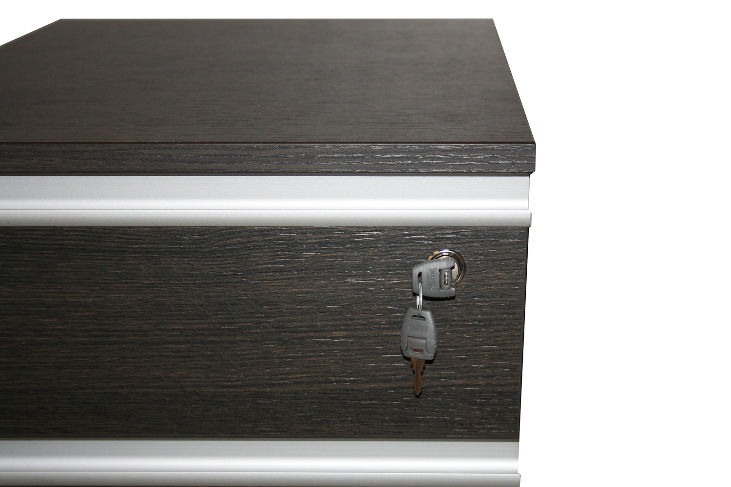 Rollcontainer - "Wenge"-Design - Zentralschloss - originalverpackt