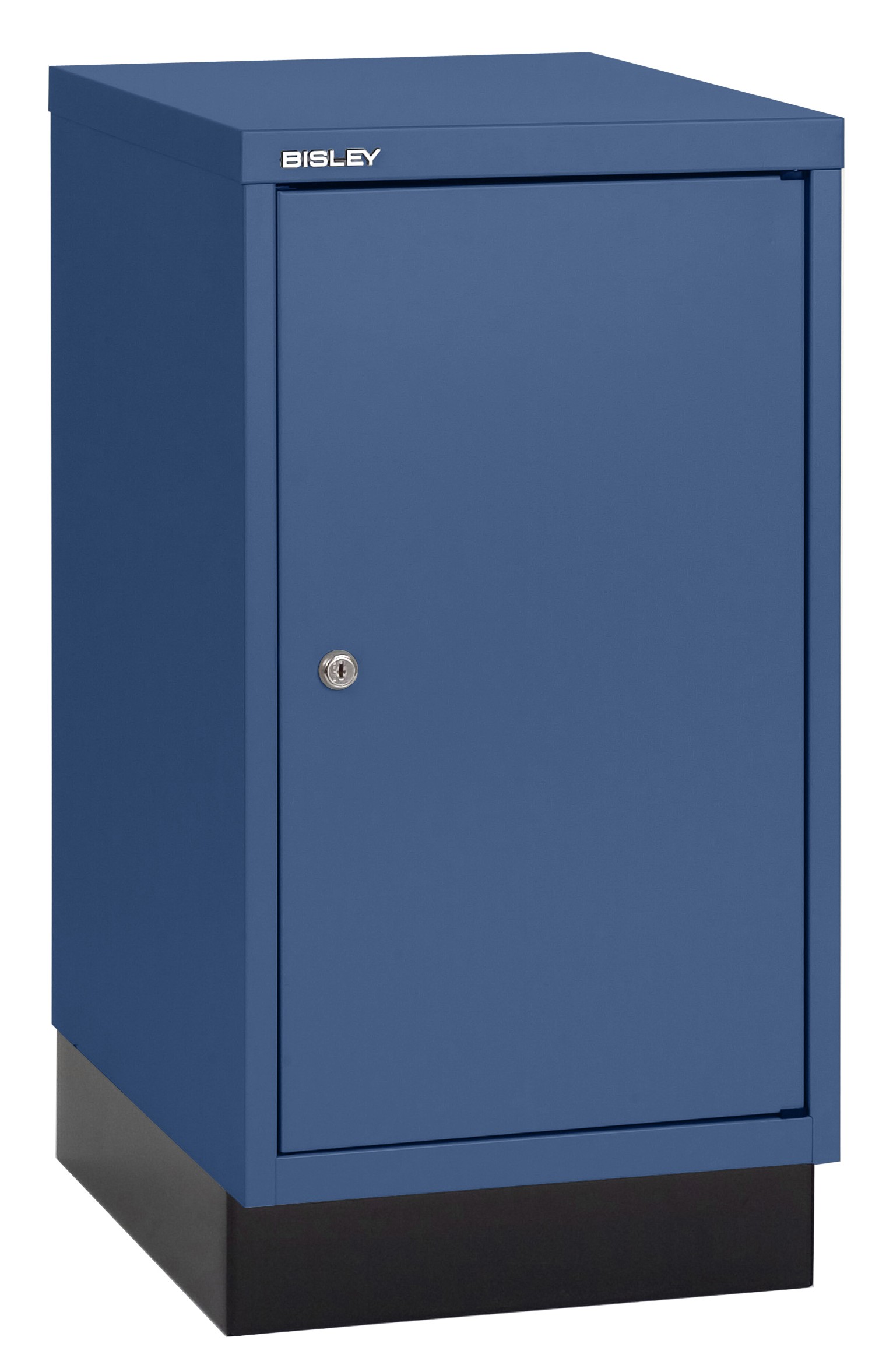 Bisley Türenschrank 112C, ein Boden, mit Sockel, blau - Neuware