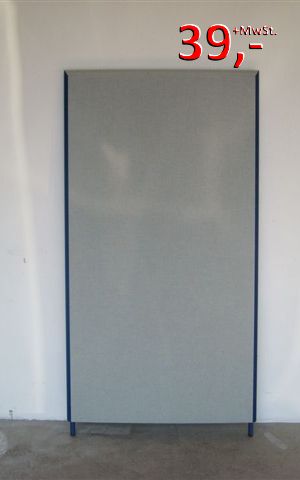 Trennwände 150 x 40 cm - grau/blau - Preform