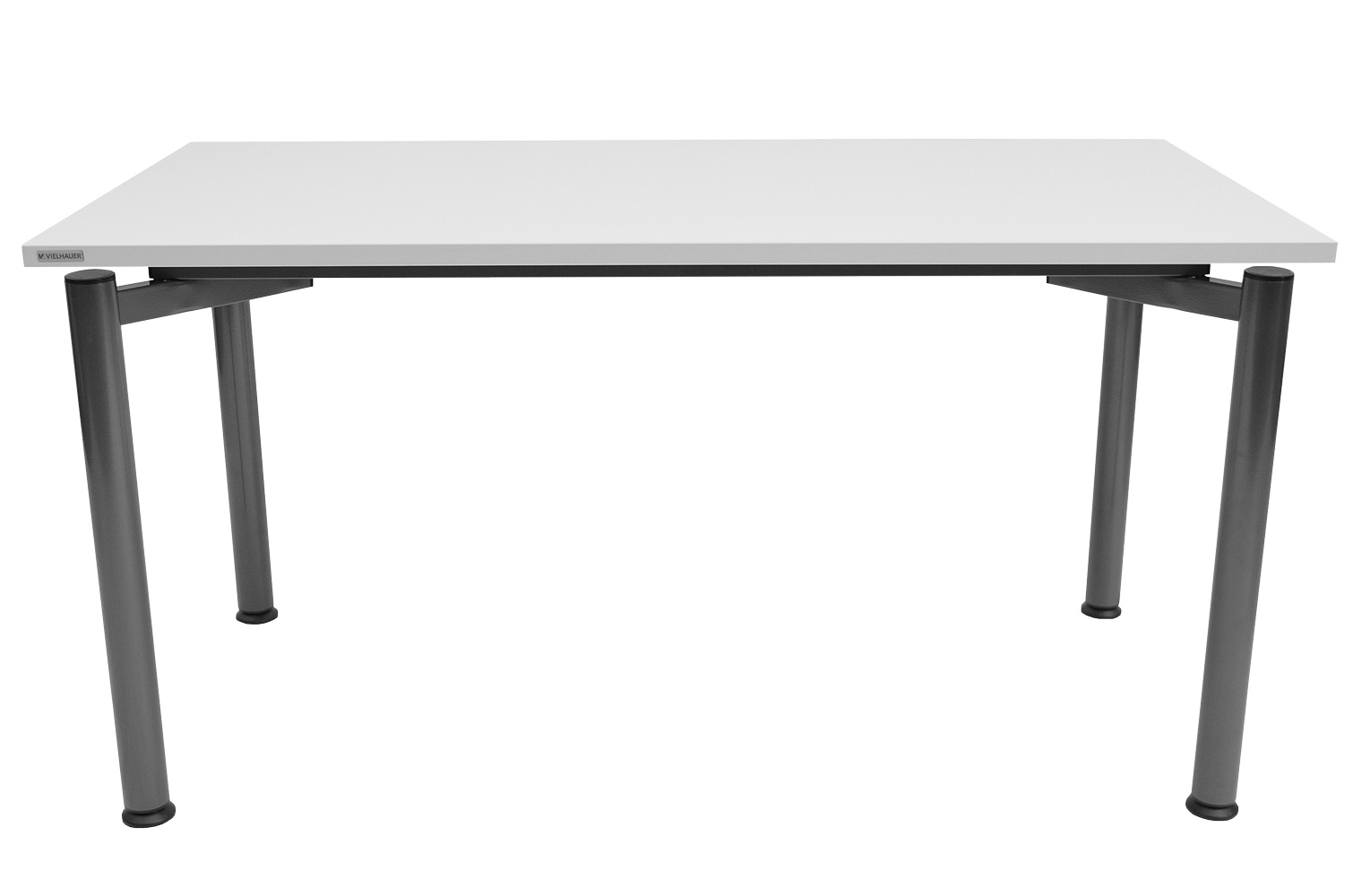 Vielhauer - System-Tisch Ergo - Platte: officegrau - Gestell: anthrazit-metallic