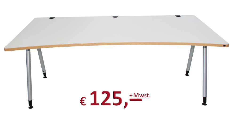 Schreibtisch - höhenverstellbar - teilweise Neuware - Kabalkanal - König & Neurath