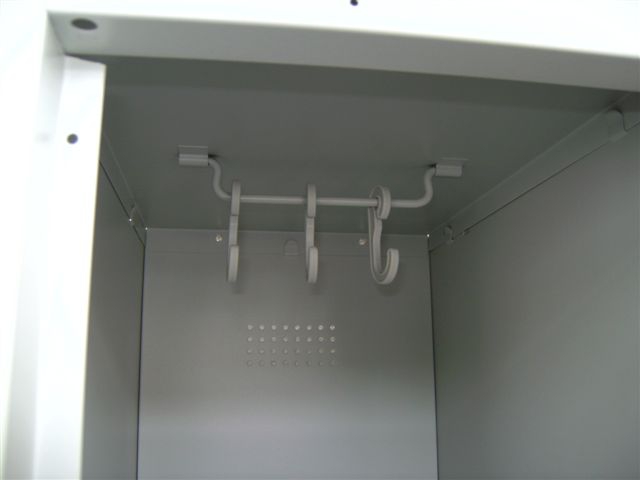 Spind / Schließfachschrank - 6 Abteile - lichtgrau - Ceha