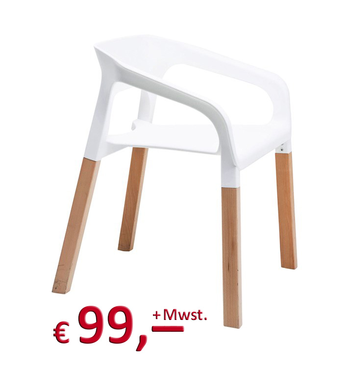 Kare Design - Stuhl - Chair Rack White -