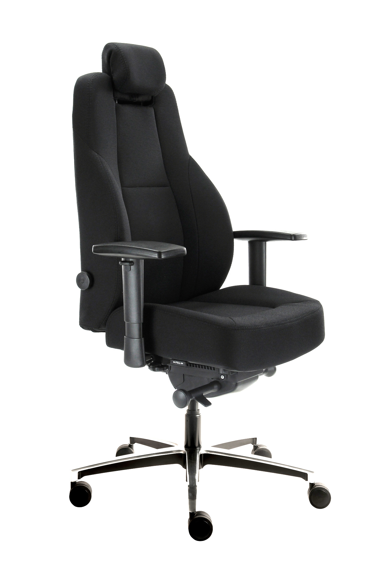 Chairsupply - Bürostuhl B1 - In Höhe und Tiefe verstellbare Kopfstütze