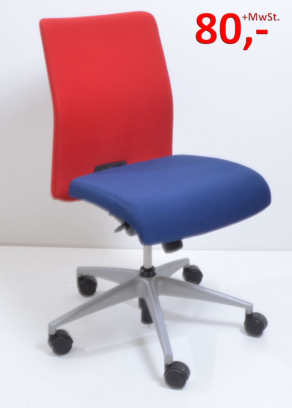 Drehstuhl XP - blau/rot - Girsberger