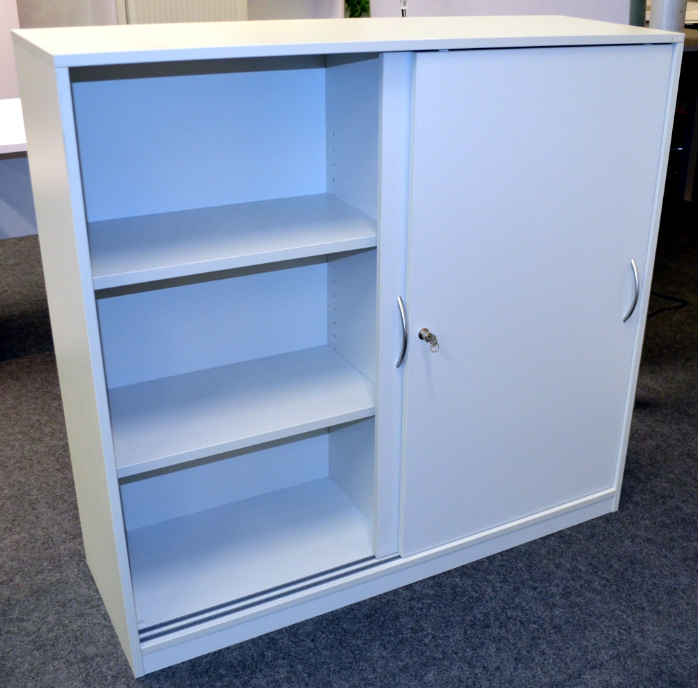 Schiebetürenschrank - 3 OH - Icy white - Heyne Hausprogramm