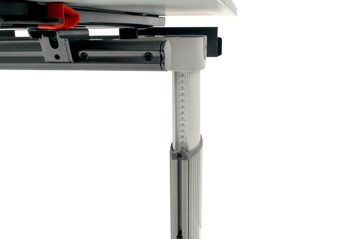 Schreibtisch - 200 cm - Cockpitform - weißgrau - Schärf