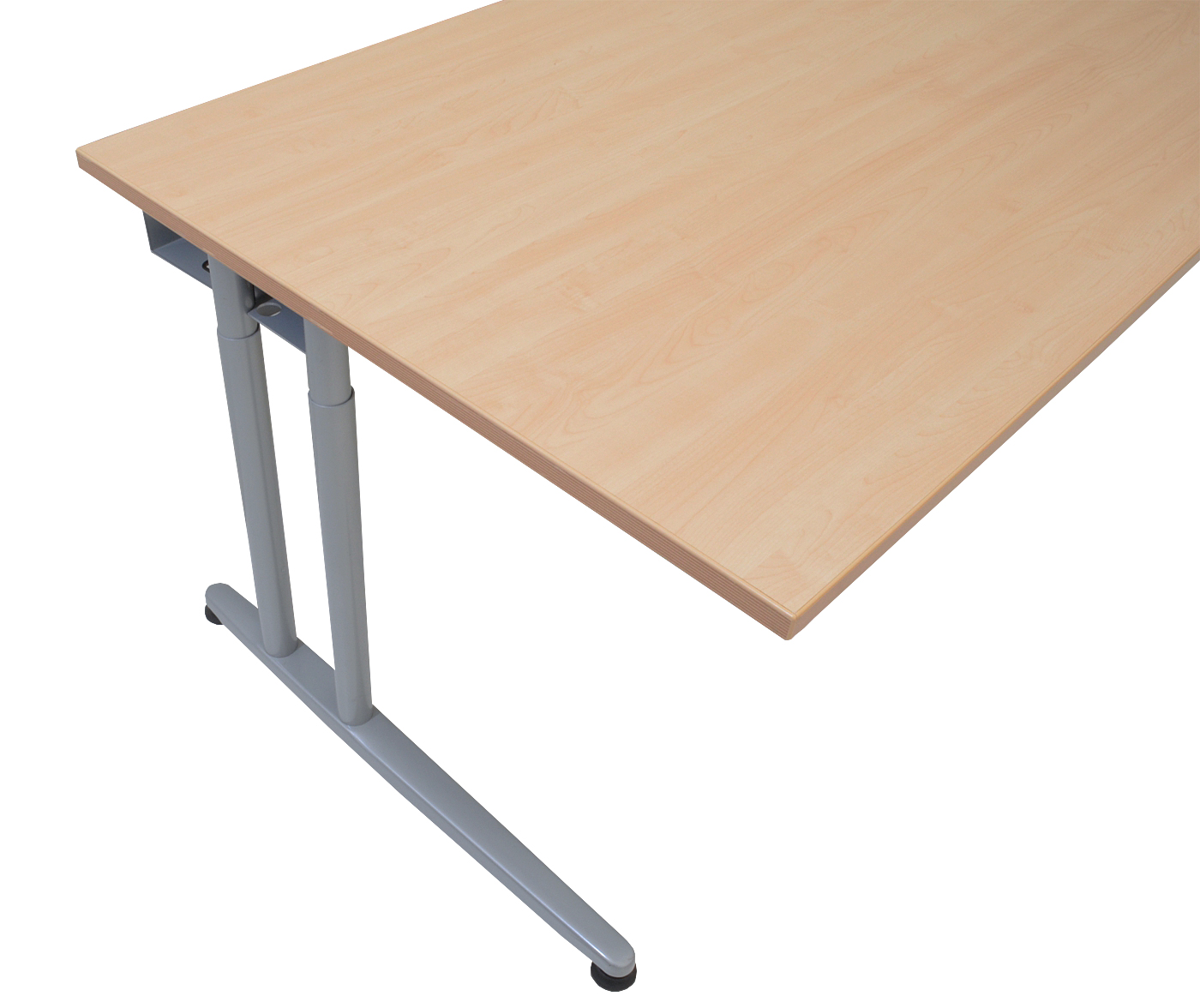 Schreibtisch - 180 cm - C-Fuß Gestell - Ahorn - Schärf