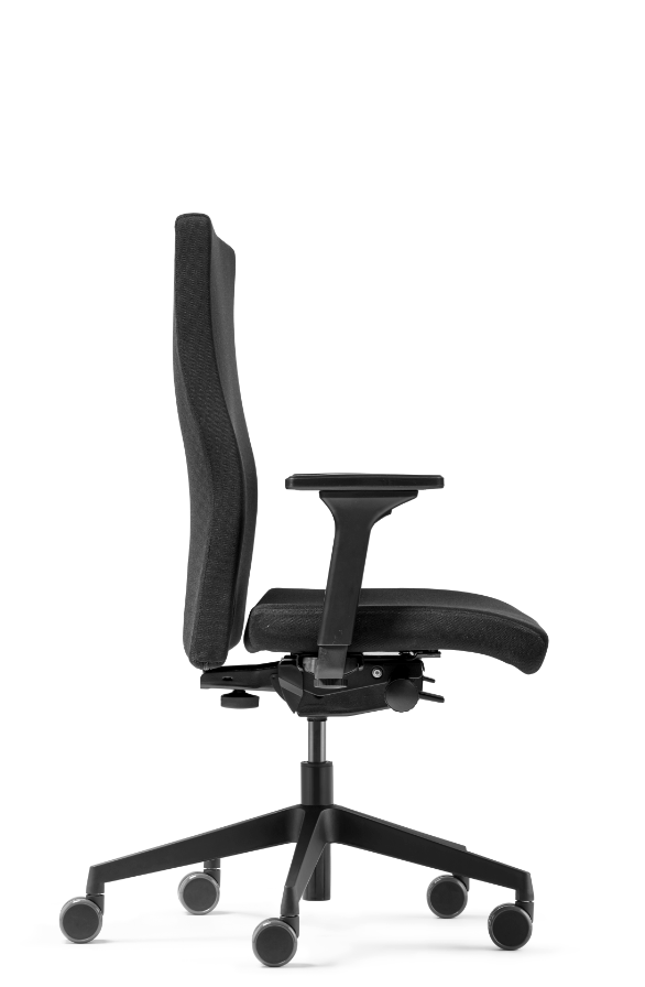 Testsieger 09/2021 - Dauphin - Bürostuhl 9248 mit hoher Rückenlehne - integrierter Lumbalstütze