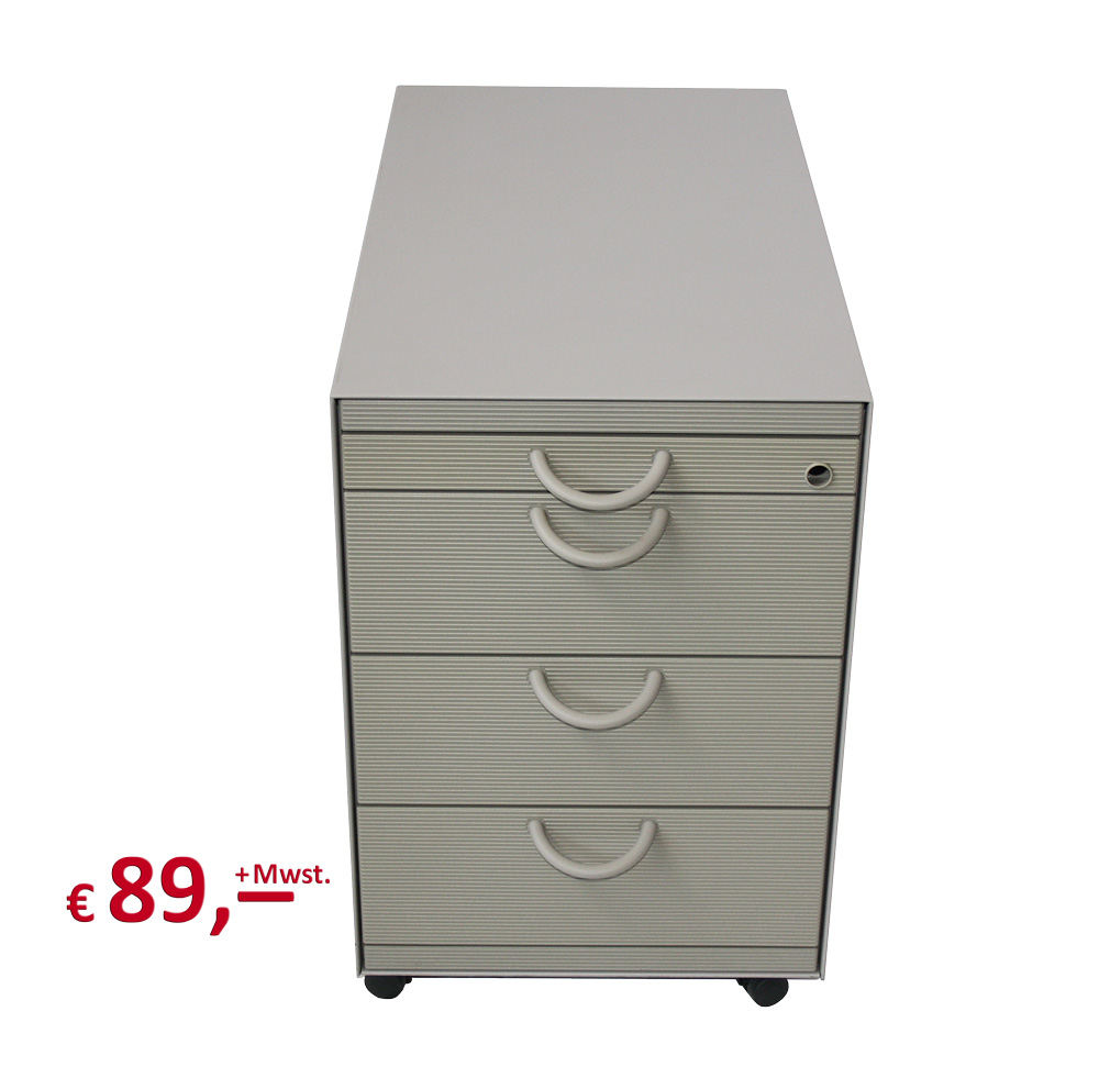 Vitra - Rollcontainer - 3 Schubladen - 1 Utensilienauszug - ohne Schloss