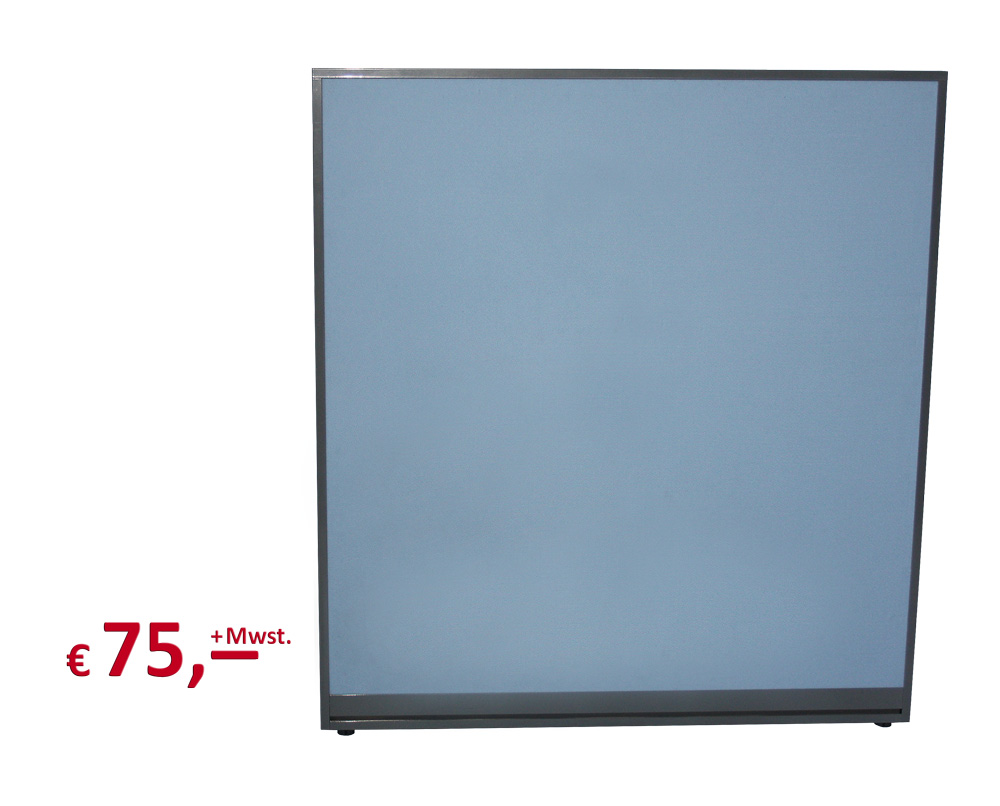 Raumteiler - 130 x 120 cm - akustisch wirksam - Rahmen: metall anthrazit-farbig