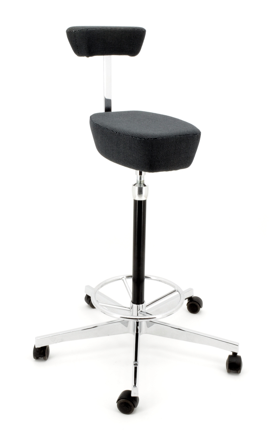 Nelson Perch Drehhocker - anthrazit/grau - Vitra