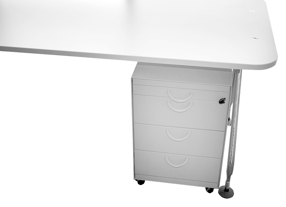 Freiform-Schreibtisch Ad Hoc - 240 cm - mit Rollcontainer - Vitra