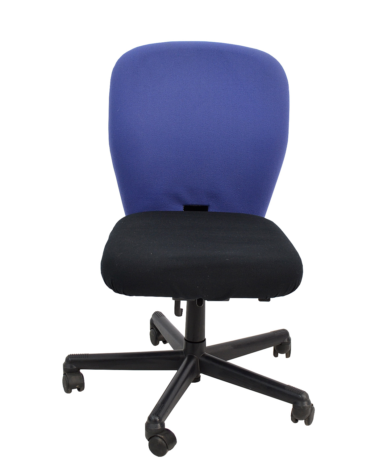 Vitra - Bürostuhl - Sitzfläche: schwarz - Rückenlehne: blau - Rückenlehne verstellbar