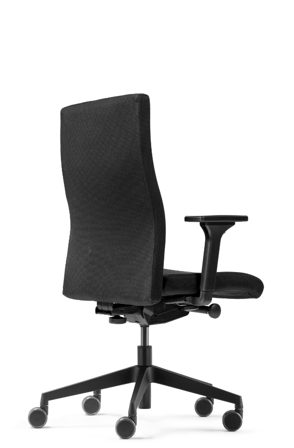 Testsieger 09/2021 - Dauphin - Bürostuhl 9248 mit hoher Rückenlehne - integrierter Lumbalstütze
