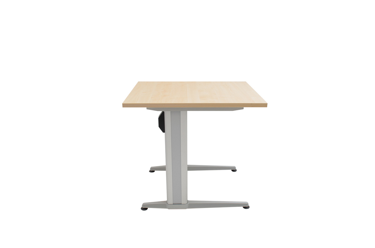 Schreibtisch, Schulungstisch, klappbar, Farbe Ahorn-Copy