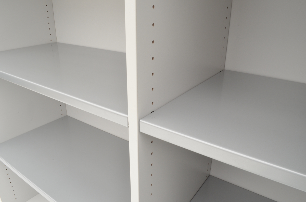 Querrollladenschrank - 3 OH, 160 cm - weißgrau - Haworth